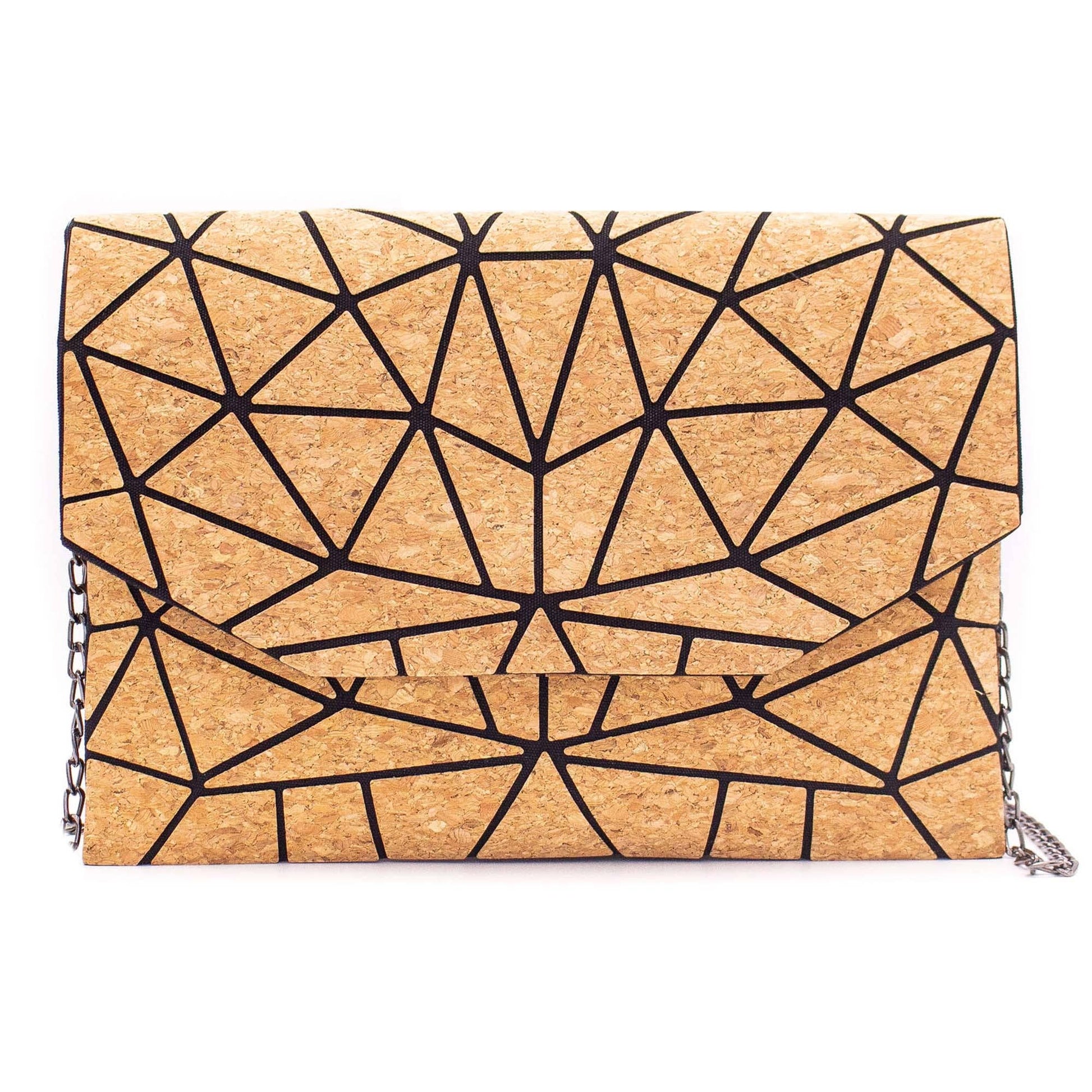 Cork Geometric Chain Crossbody cork Bag  BAG-2069-14