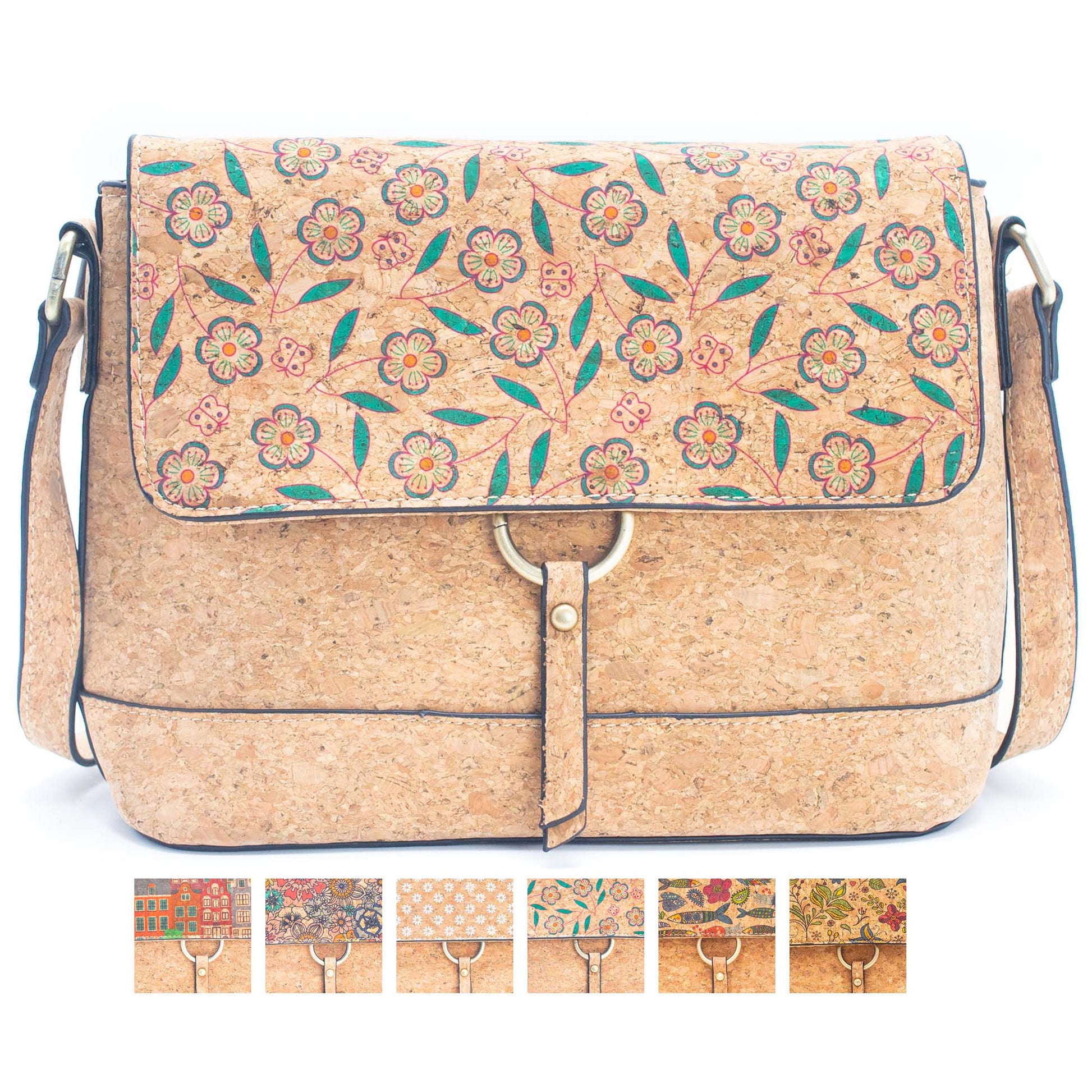 Cork crossbody Sardine pattern Bag-2019-0