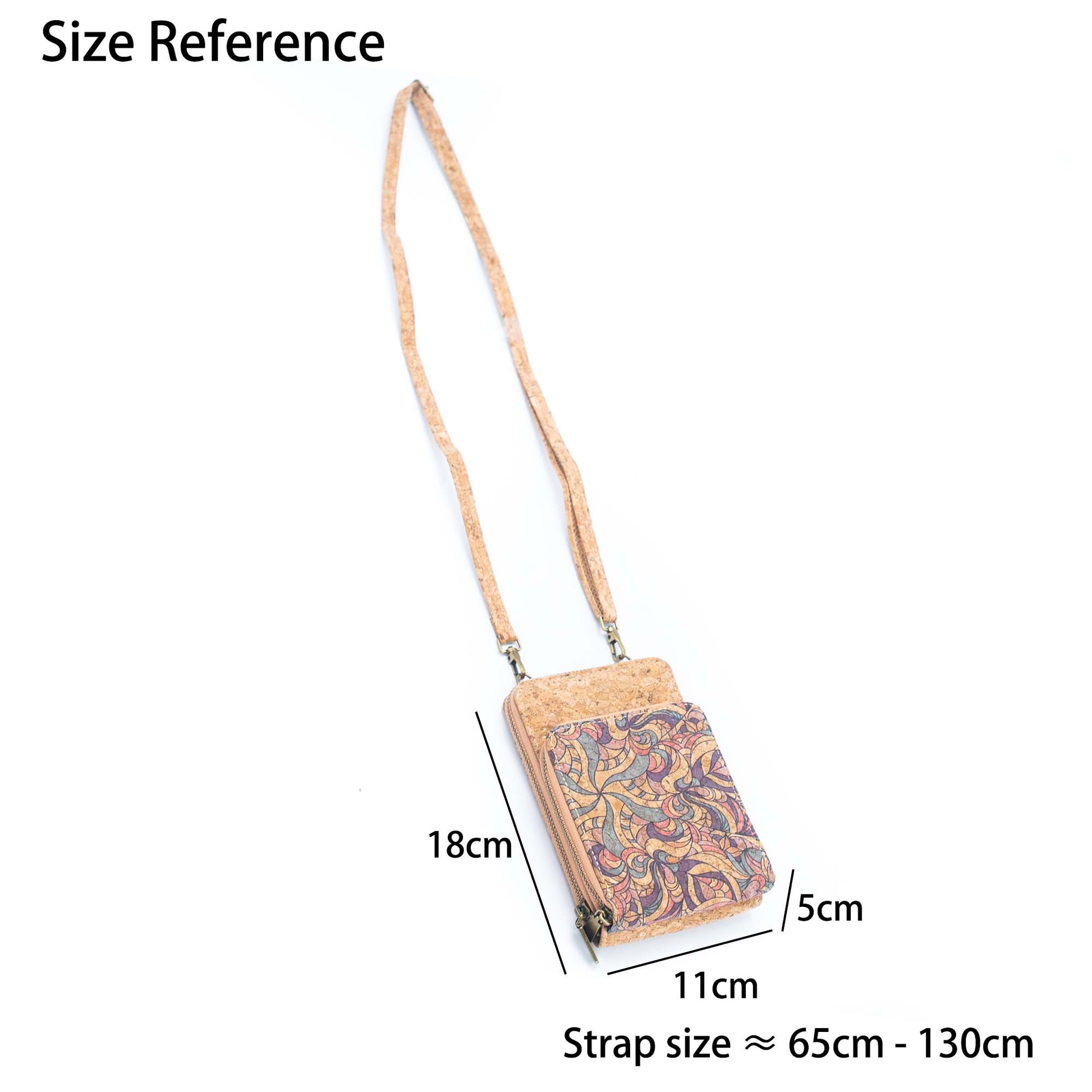 Natural Cork Women's Crossbody Phone Wallet BAGD-2240-8