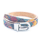 Floral Print Cork Women's Belt with Adjustable Buckle-Width L-898-7