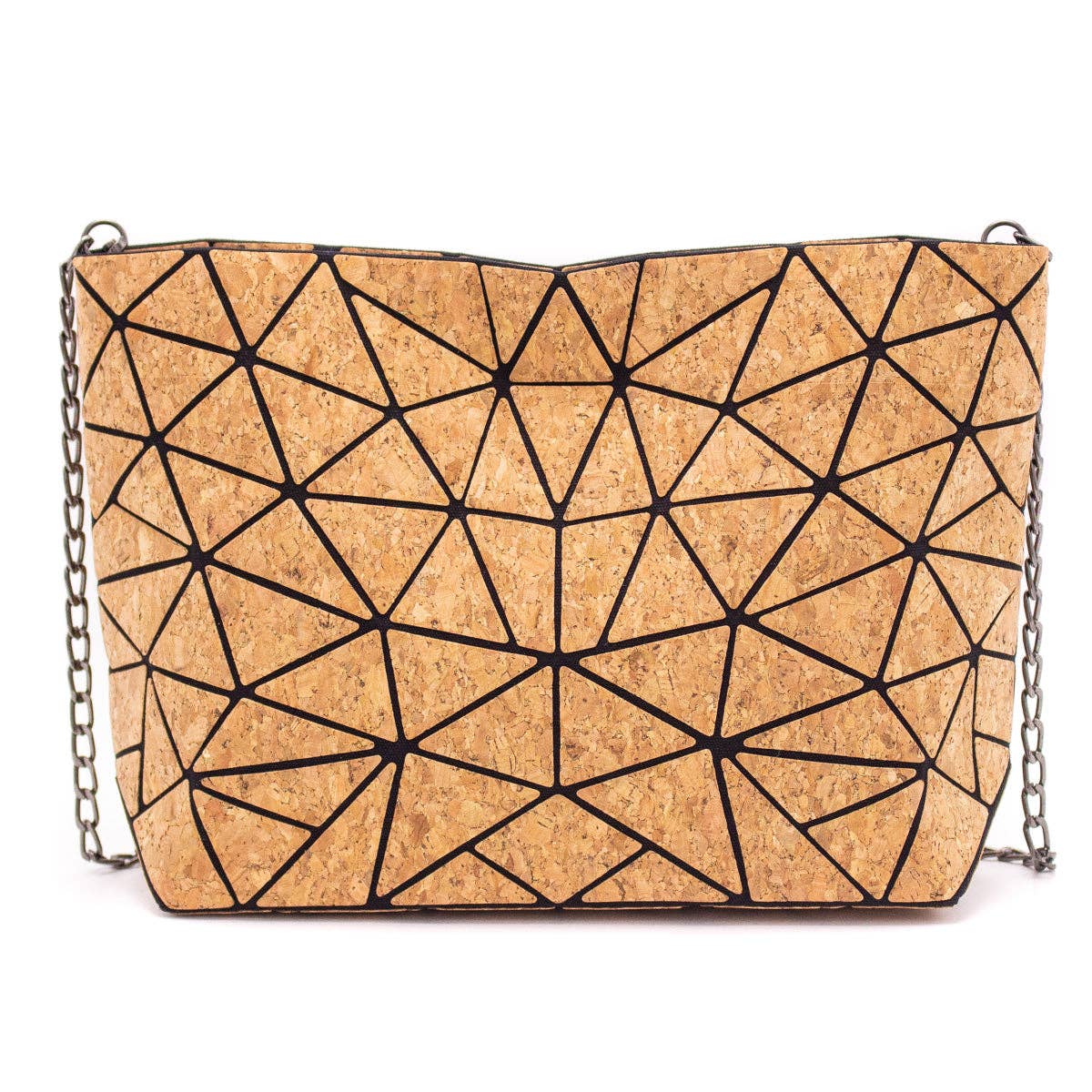 Natural Cork Geometric Chain Crossbody cork Bag  BAG-2027-9