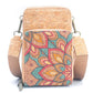 Natural Cork Women's Crossbody Phone Bag with Triple Zipper BAG-2241-2