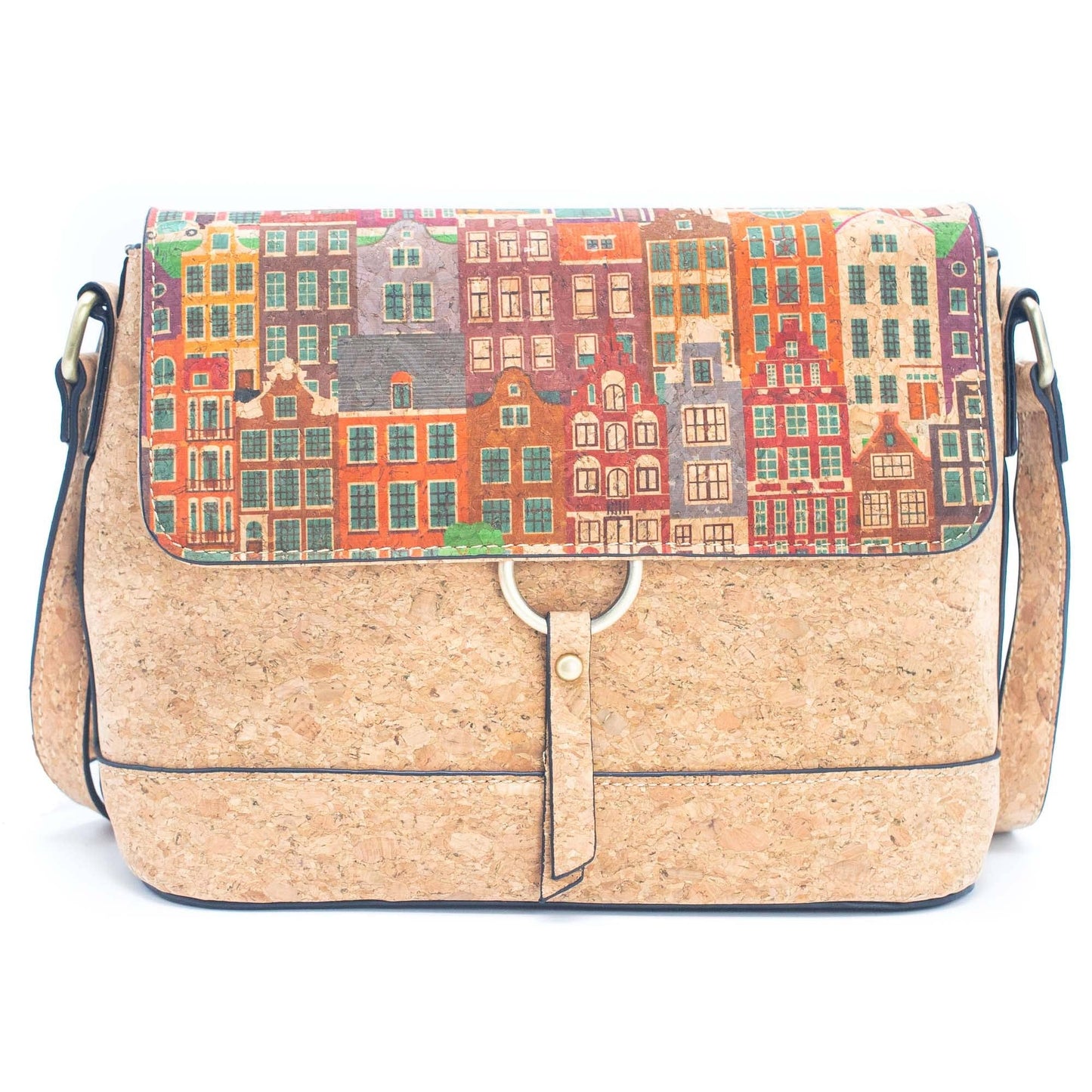 Cork crossbody Sardine pattern Bag-2019-7