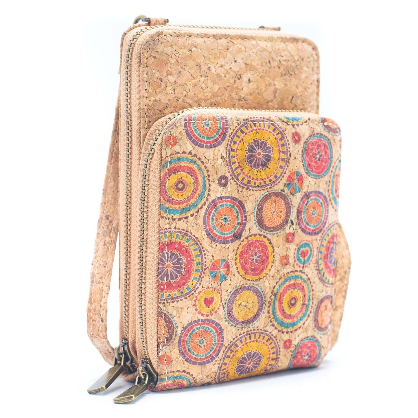 Natural Cork Women's Crossbody Phone Wallet BAGD-2240-9