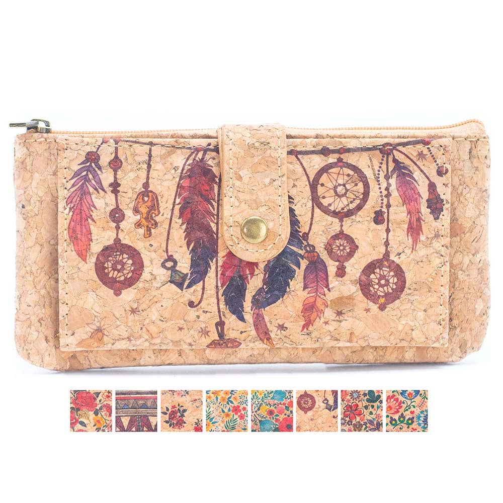 Flower pattern ladies slim card wallets BAG-2223-0