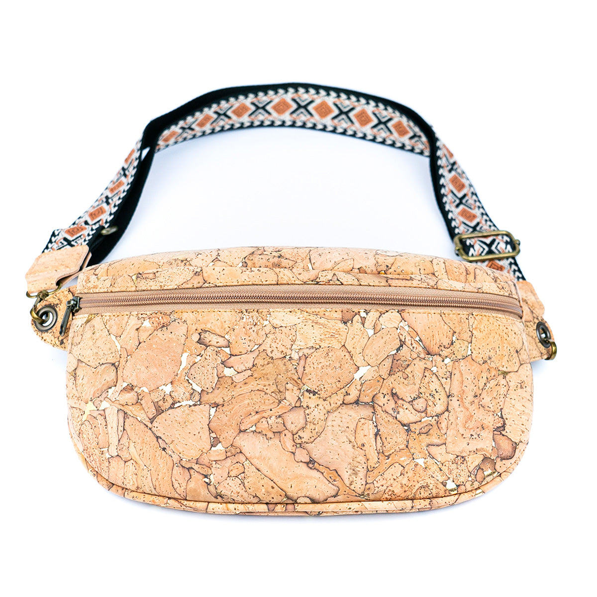 Golden Cork Elegance: Nature-Inspired Women's Sling Bag BAGP-269-1