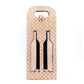 Dual-Bottle Bohemian Cork Wine Carrier and Gift Bag L-911-1