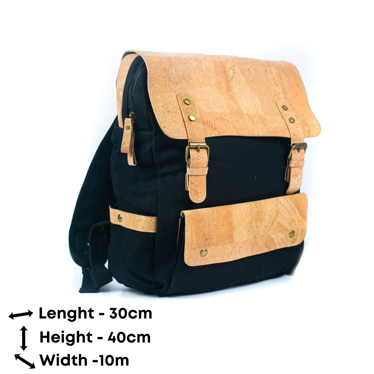 Men's Cork and Canvas Fusion Laptop Commuter Backpack BAG-2283-10