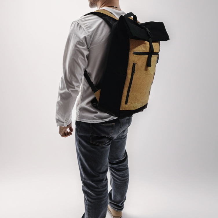 Men's Cork and Canvas Fusion Laptop Commuter Backpack BAG-2286-2