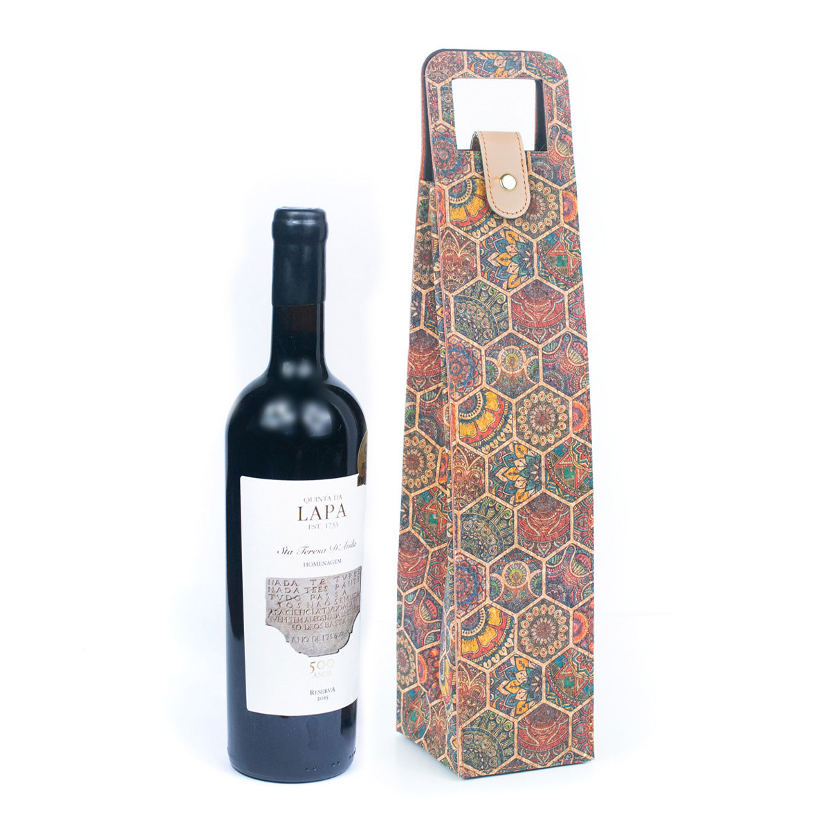 Natural cork wine packaging and carrying gift bag L-1023-1