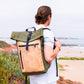 Men's Cork and Canvas Fusion Laptop Commuter Backpack BAG-2286-1