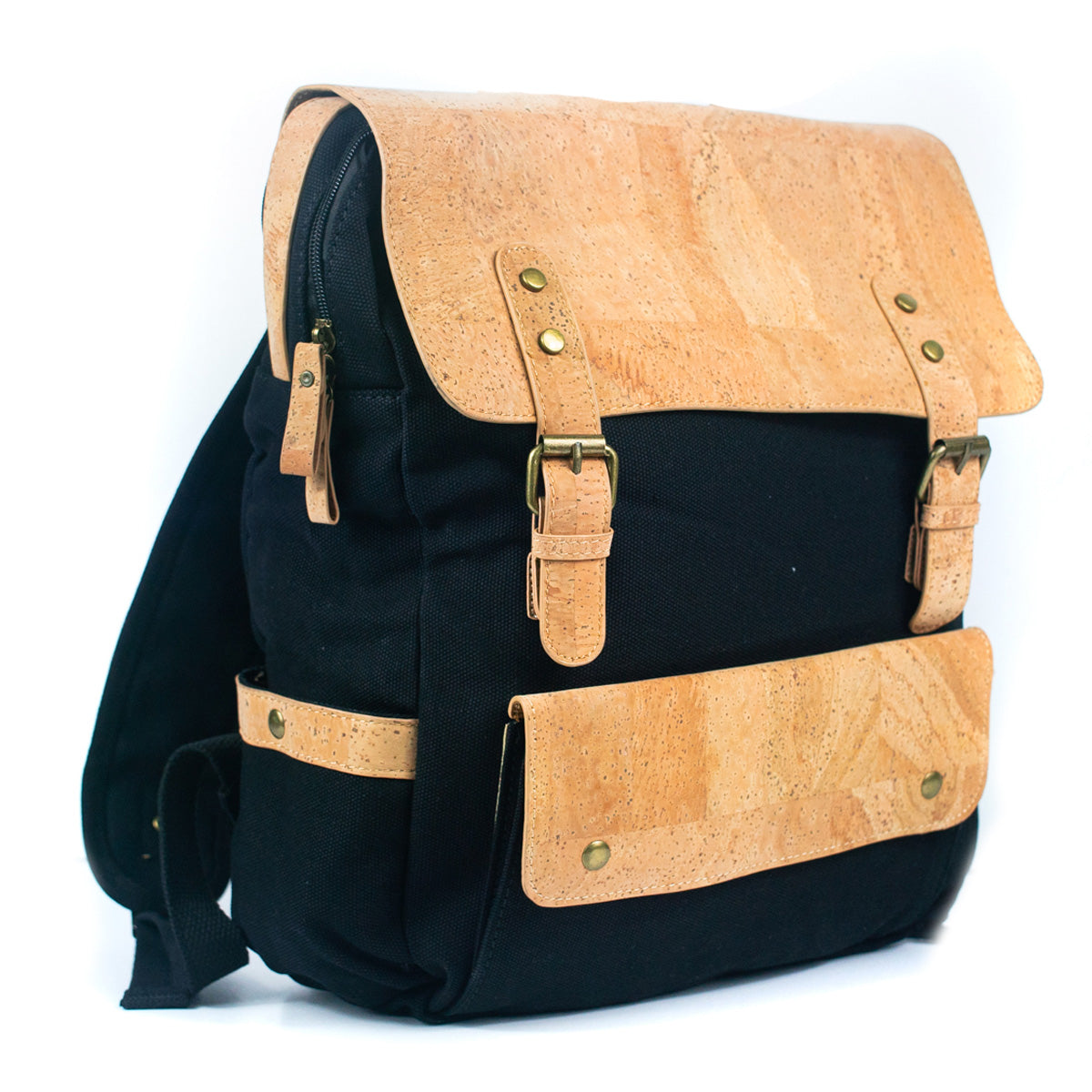 Men's Cork and Canvas Fusion Laptop Commuter Backpack BAG-2283-6