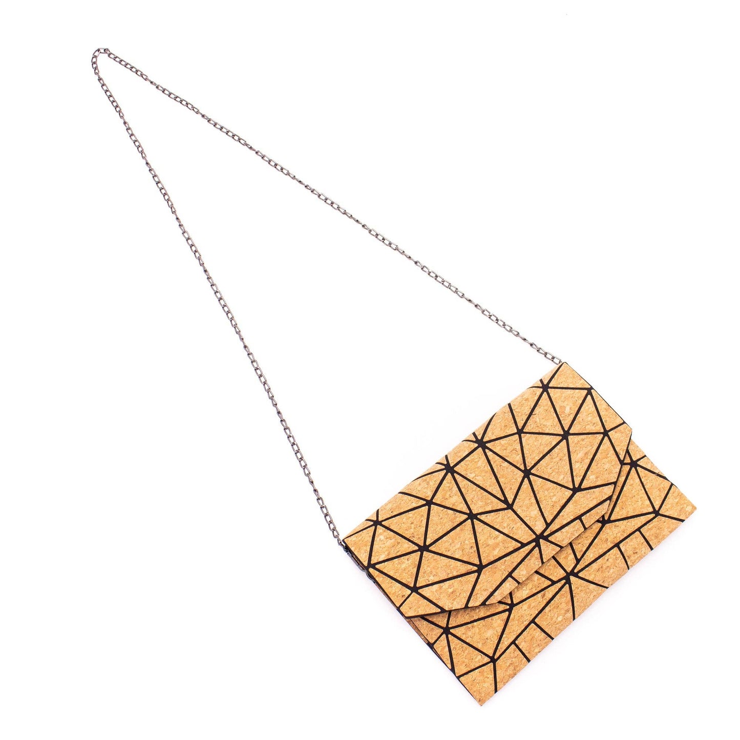 Cork Geometric Chain Crossbody cork Bag  BAG-2069-4