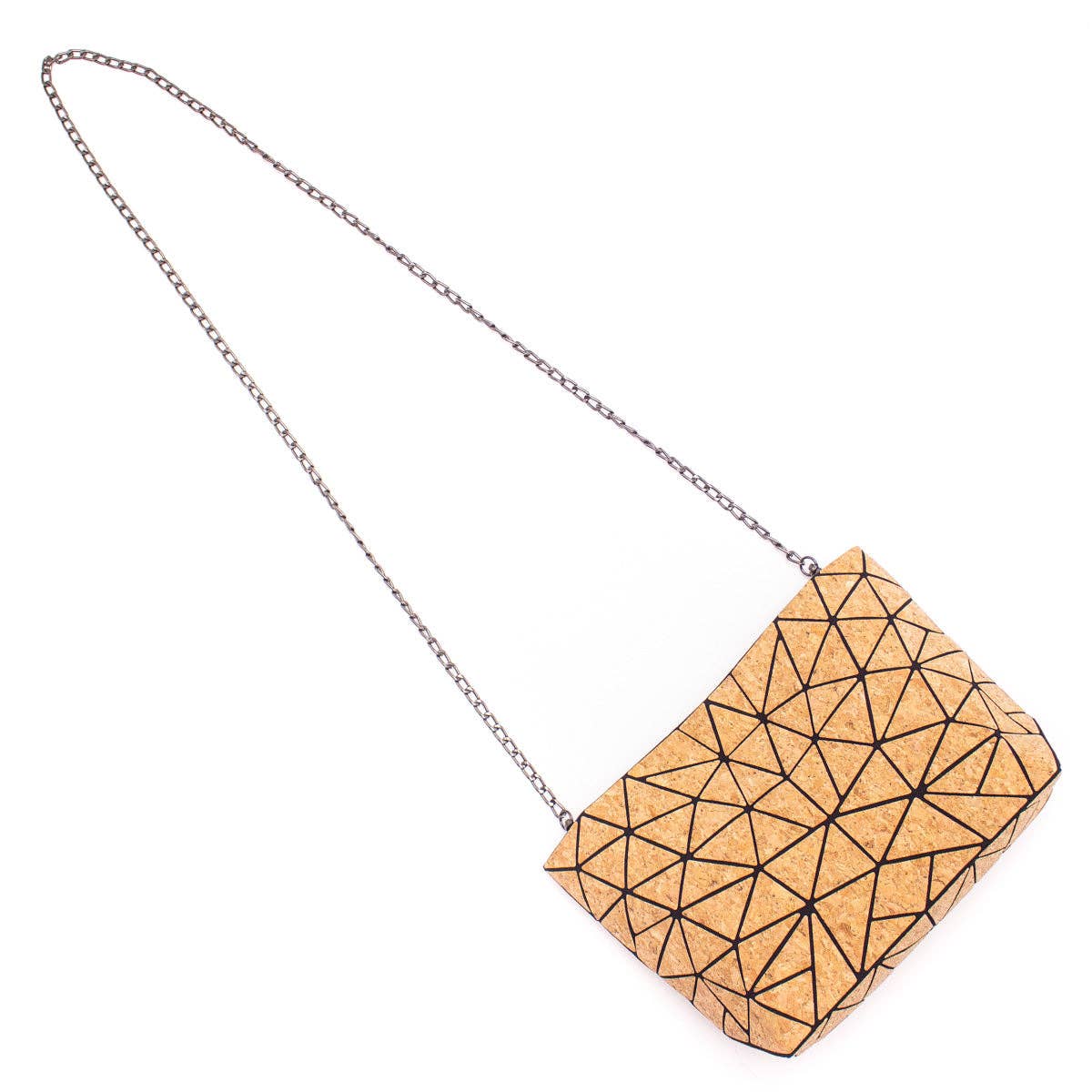 Natural Cork Geometric Chain Crossbody cork Bag  BAG-2027-6