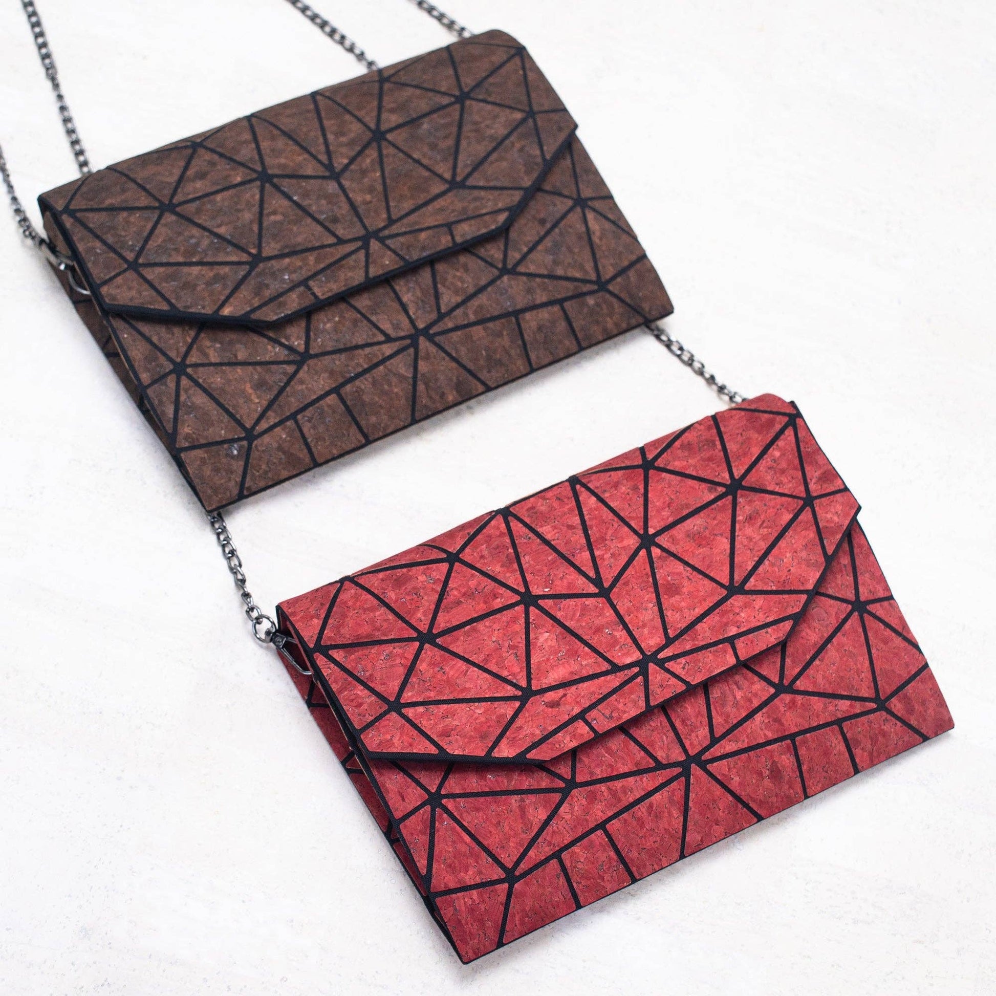 Cork Geometric Chain Crossbody cork Bag  BAG-2069-18