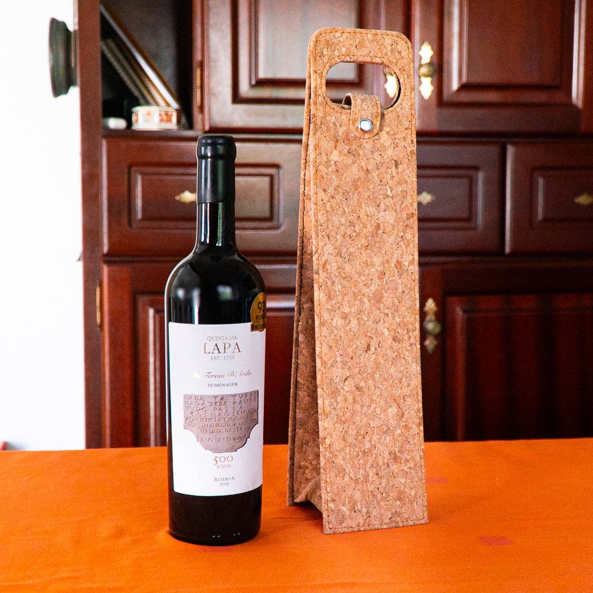 Natural cork wine packaging and carrying gift bag L-1007-1