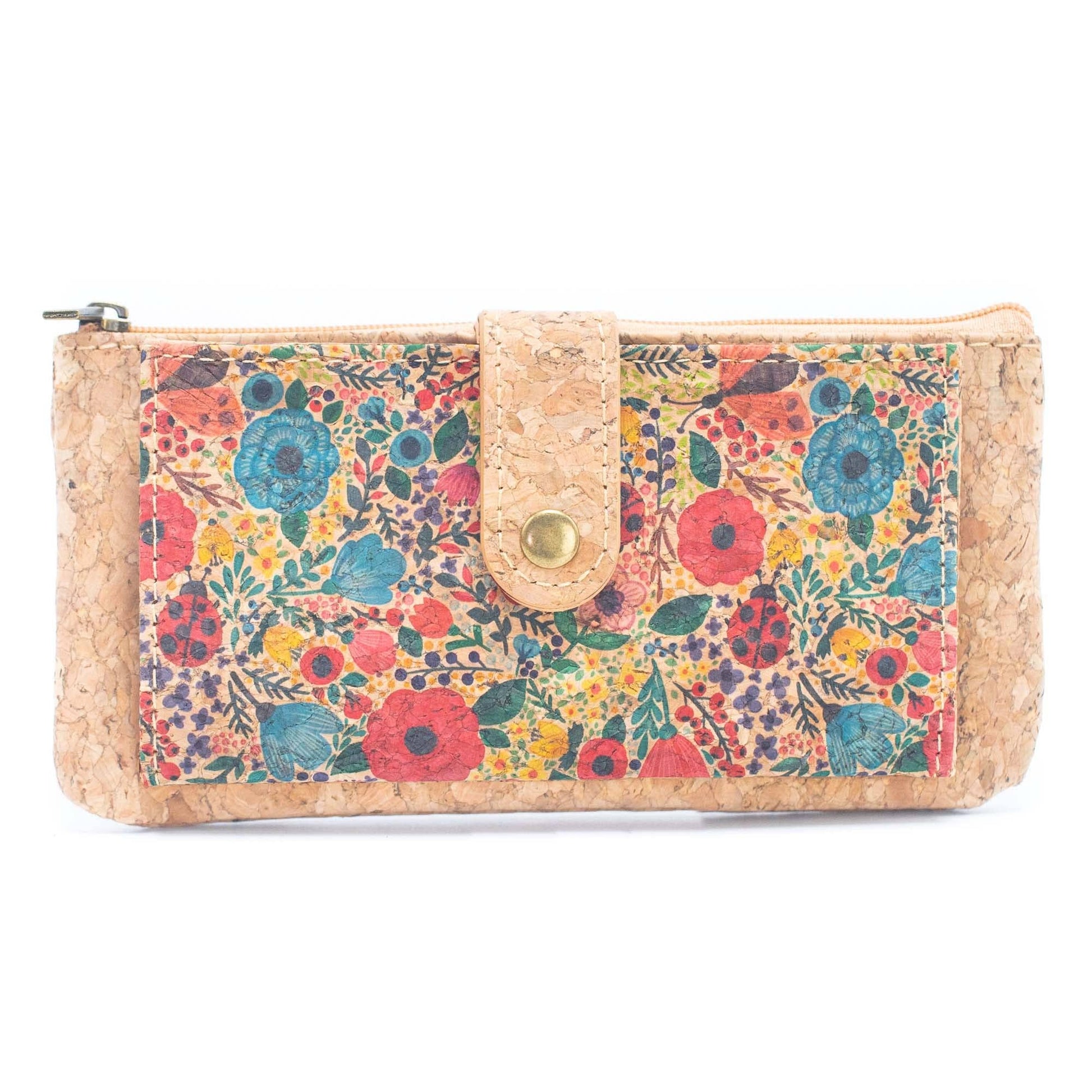 Flower pattern ladies slim card wallets BAG-2223-9