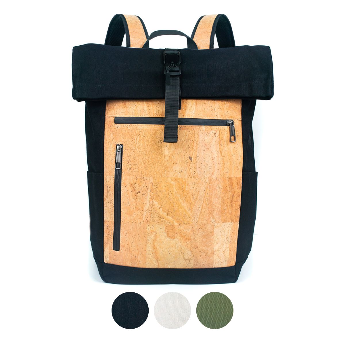 Men's Cork and Canvas Fusion Laptop Commuter Backpack BAG-2286-0