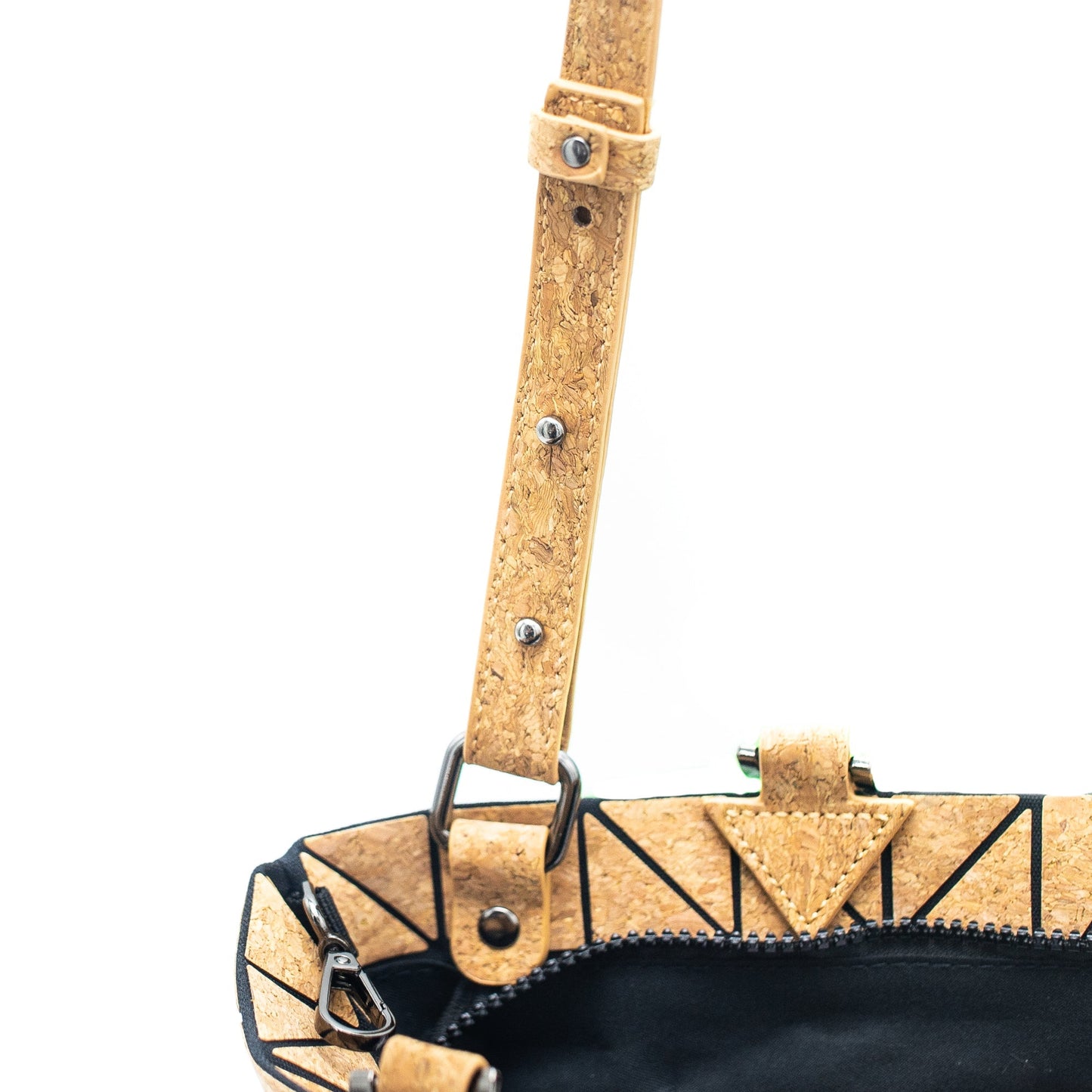 Cross-road, Geometric Cork Handbag for Women BAG-2207-13